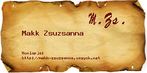 Makk Zsuzsanna névjegykártya