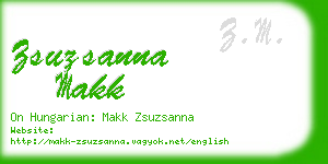 zsuzsanna makk business card